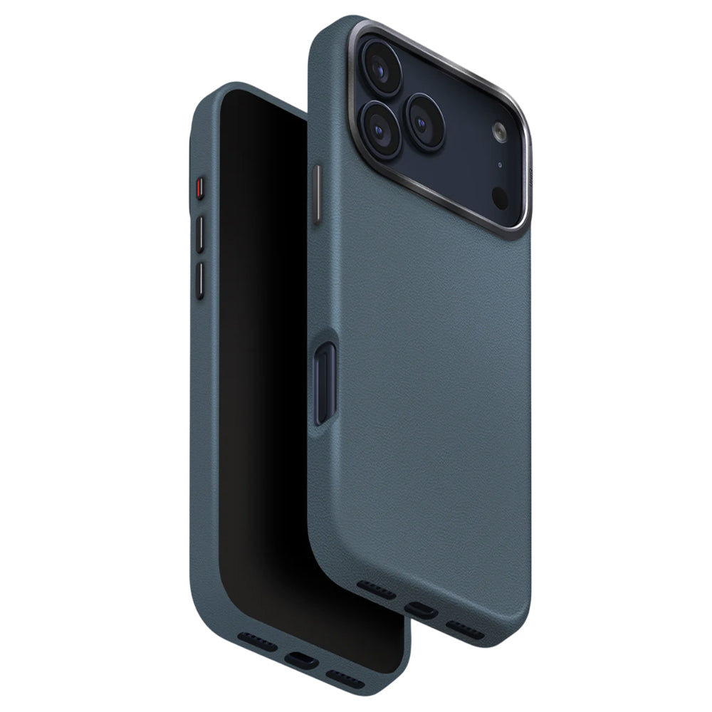 Fodral för Apple iPhone 17 Pro Max, UNIQ, Lyden Leatherette, Blå