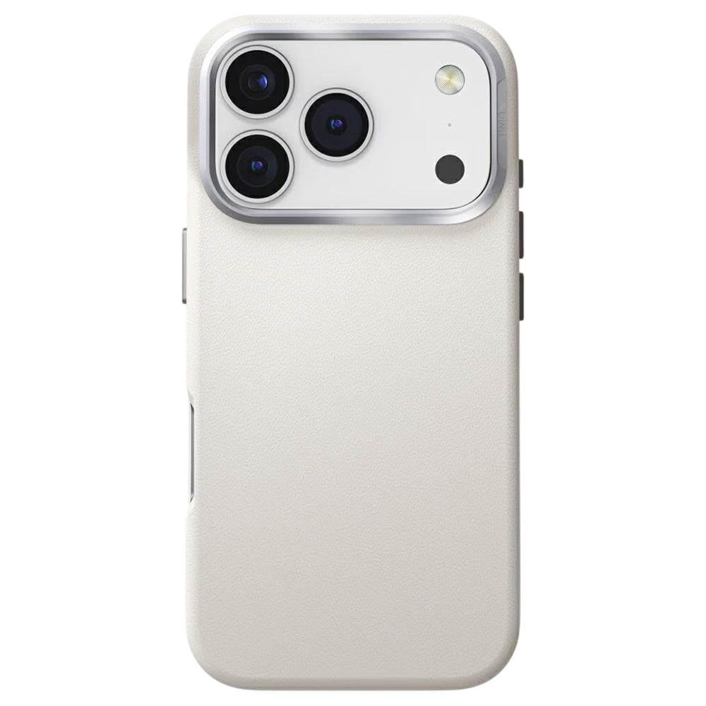 Fodral för Apple iPhone 17 Pro Max, UNIQ, Lyden Leatherette, Grå