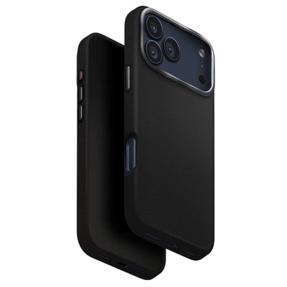 Fodral för Apple iPhone 17 Pro Max, UNIQ, Lyden Leatherette, Svart