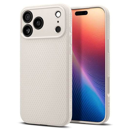 Skyddsfodral för Apple iPhone 17 Pro, Spigen, Liquid Air, Beige