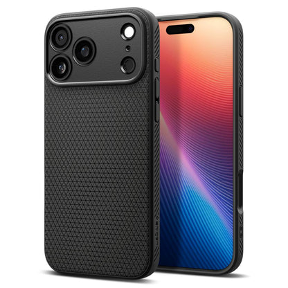 Skyddsfodral för Apple iPhone 17 Pro, Spigen, Liquid Air, Mattsvart