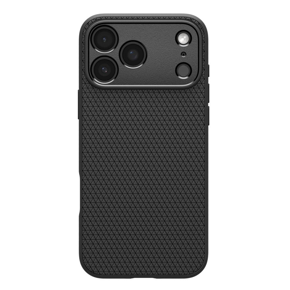 Skyddsfodral för Apple iPhone 17 Pro, Spigen, Liquid Air, Mattsvart