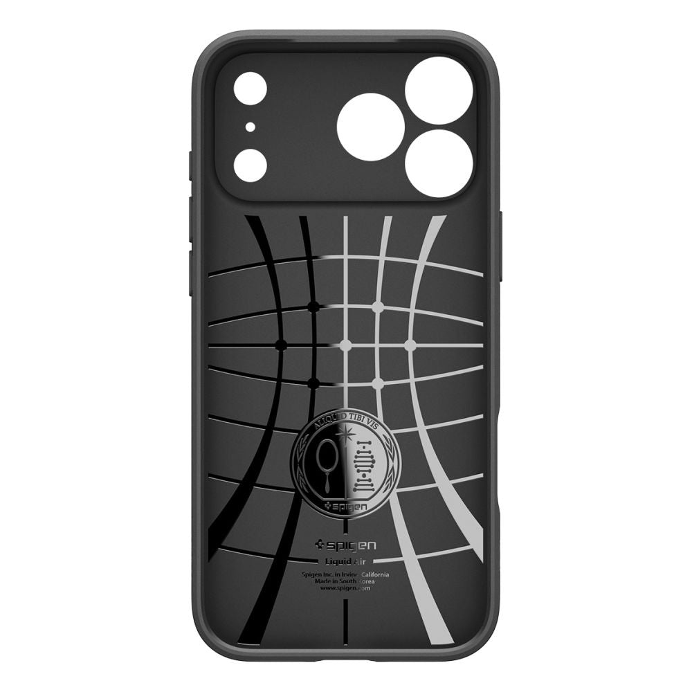 Skyddsfodral för Apple iPhone 17 Pro, Spigen, Liquid Air, Mattsvart