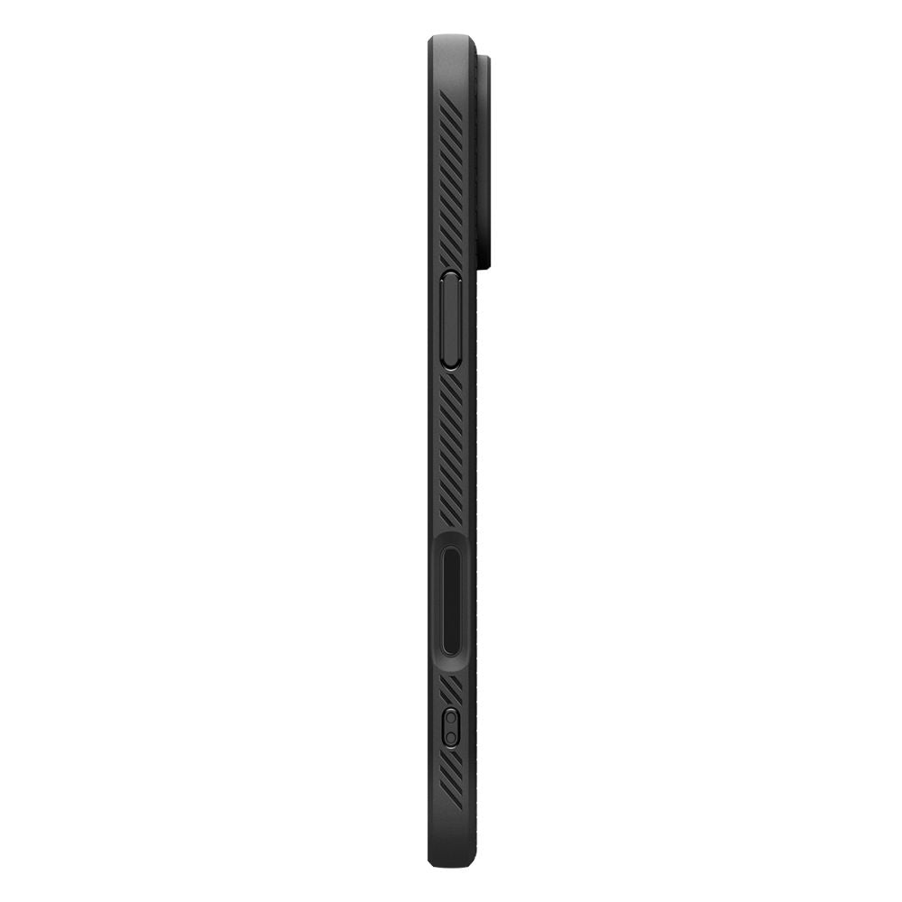 Skyddsfodral för Apple iPhone 17 Pro, Spigen, Liquid Air, Mattsvart