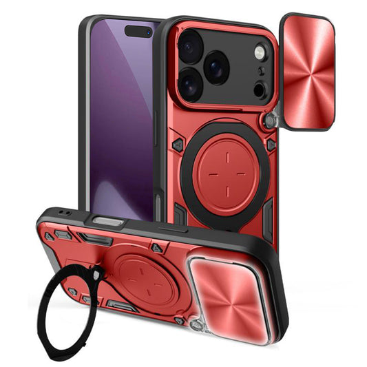 Skyddsfodral för Apple iPhone 17 Pro, Techsuit, CamGuard Pro, Röd
