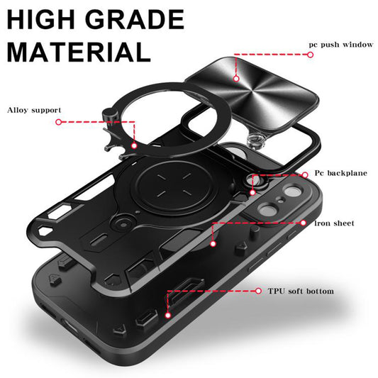 Skyddsfodral för Apple iPhone 17 Pro, Techsuit, CamGuard Pro, Roséguld