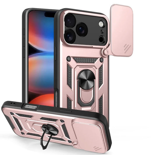Skyddsfodral för Apple iPhone 17 Pro, Techsuit, CamShield, Rosa