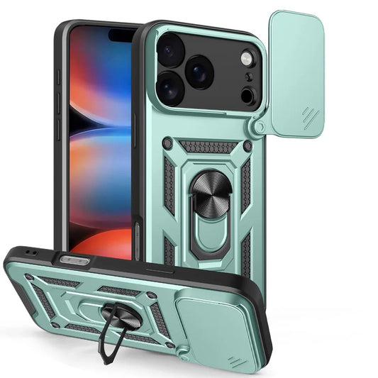 Skyddsfodral för Apple iPhone 17 Pro, Techsuit, CamShield, Grön