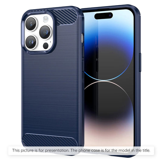 Skyddsfodral för Apple iPhone 17 Pro, Techsuit, Kolfiber, Blå
