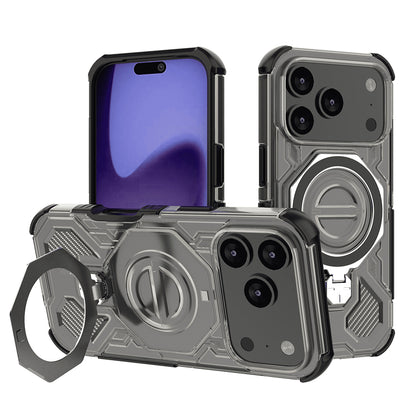 Skyddsfodral för Apple iPhone 17 Pro, Techsuit, Carbon Shield Pro, Ljussvart