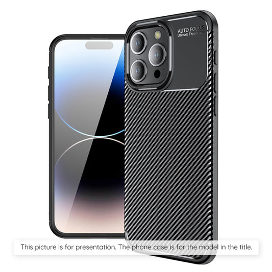 Fodral för Apple iPhone 17 Pro, Techsuit, CarbonFiber, Svart