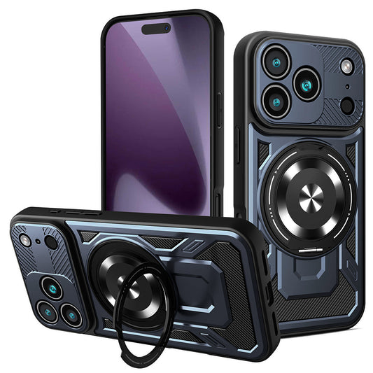 Skyddsfodral för Apple iPhone 17 Pro, Techsuit, RuggedCam, Blå