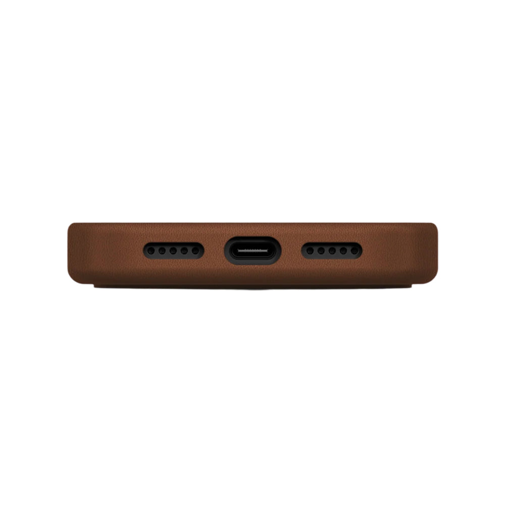 Fodral för Apple iPhone 17 Pro, UNIQ, Lyden Leatherette, Brun