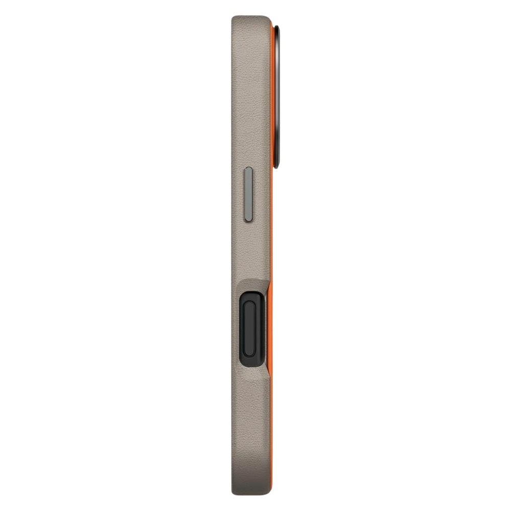 Fodral för Apple iPhone 17 Pro, UNIQ, Lyden Leatherette, Beige Orange