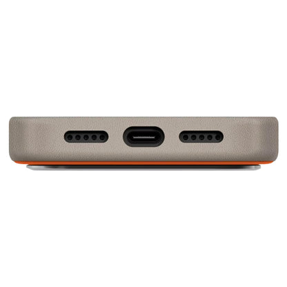 Fodral för Apple iPhone 17 Pro, UNIQ, Lyden Leatherette, Beige Orange