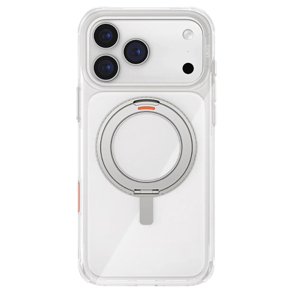 Fodral för Apple iPhone 17 Pro, UNIQ, Swivix, Silver