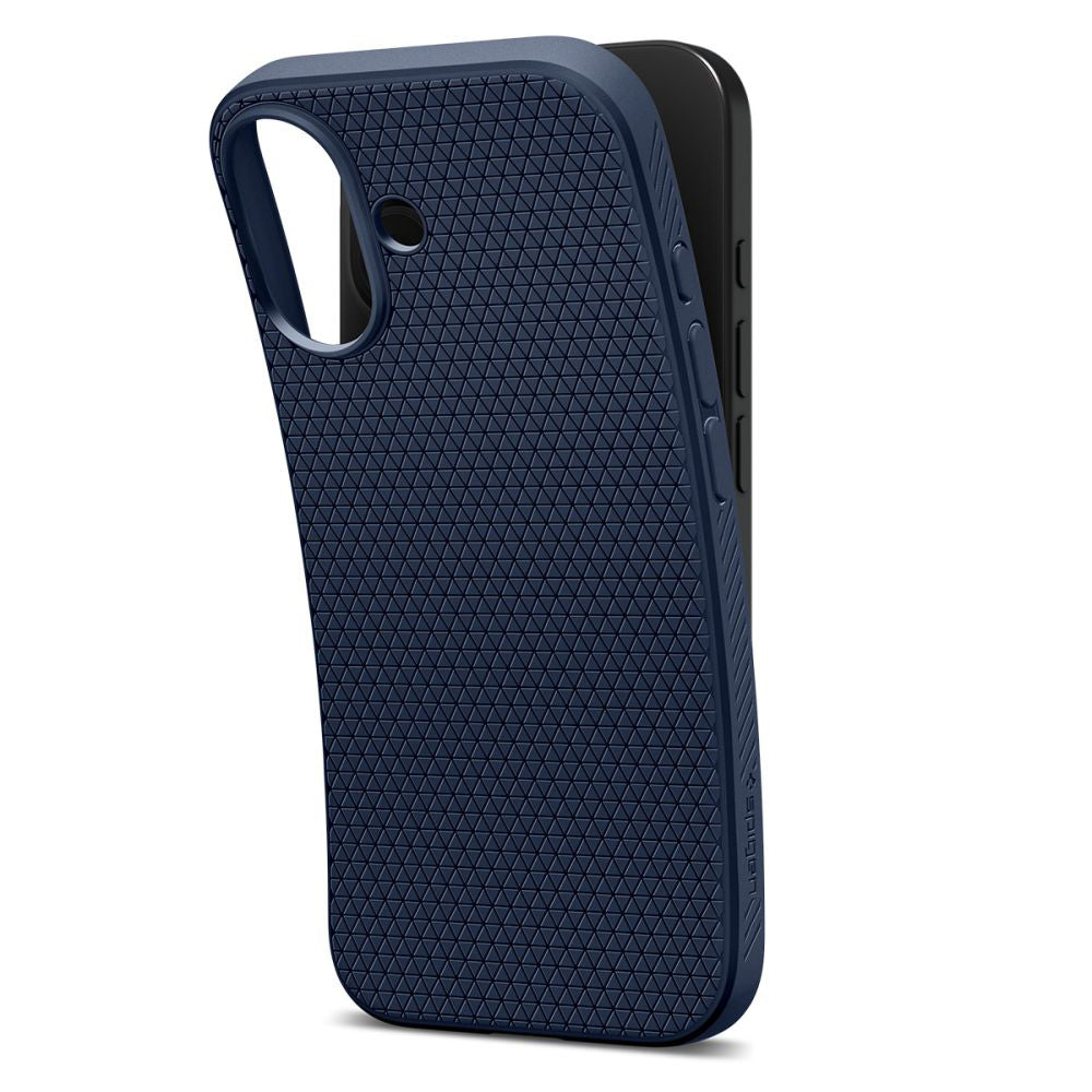 Skyddsfodral för Apple iPhone 17, Spigen, Liquid Air, Marinblå
