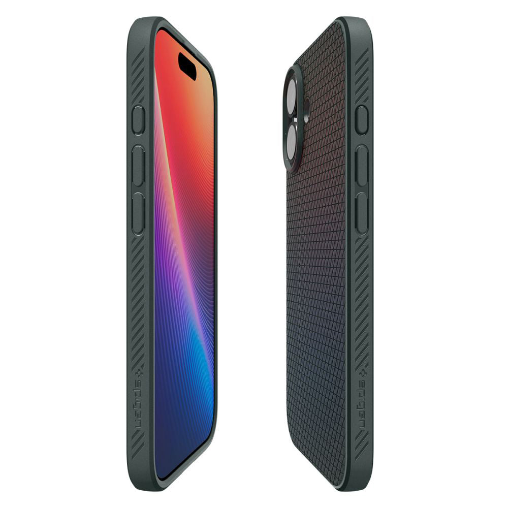 Skyddsfodral för Apple iPhone 17, Spigen, Liquid Air, Grön