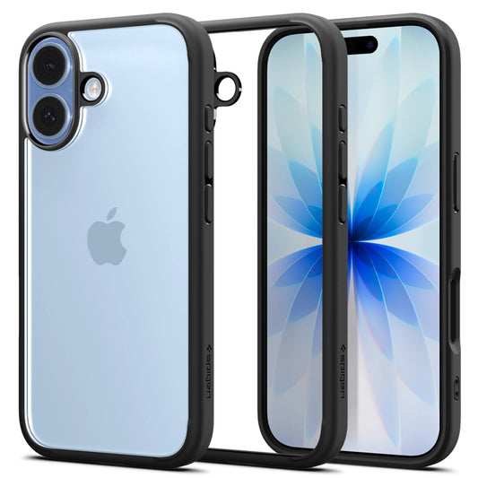 Skyddsfodral för Apple iPhone 17, Spigen, Ultra Hybrid, Mattsvart