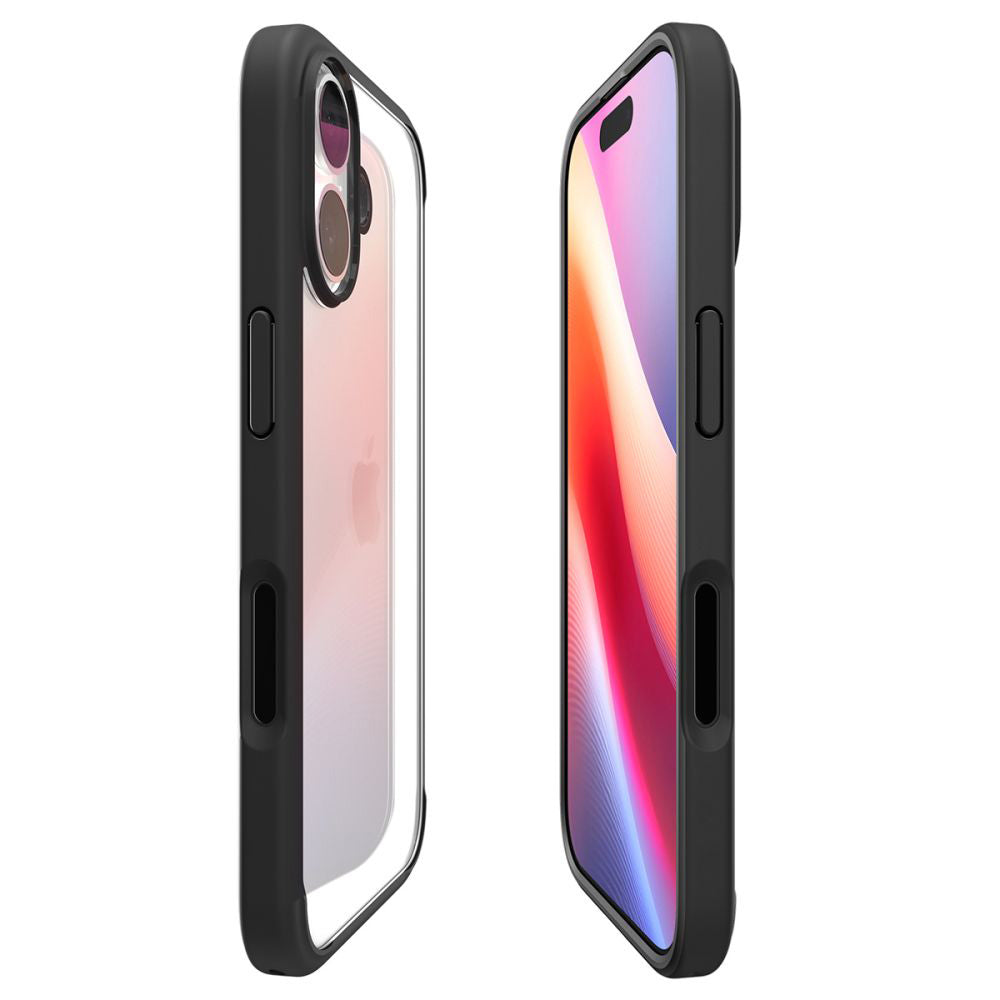 Skyddsfodral för Apple iPhone 17, Spigen, Ultra Hybrid, Mattsvart
