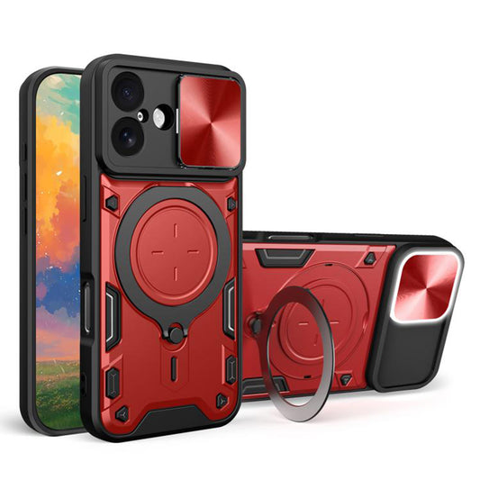 Skyddsfodral för Apple iPhone 17, Techsuit, CamGuard Pro, Röd