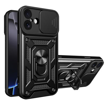 Skyddsfodral för Apple iPhone 17, Techsuit, CamShield, Svart