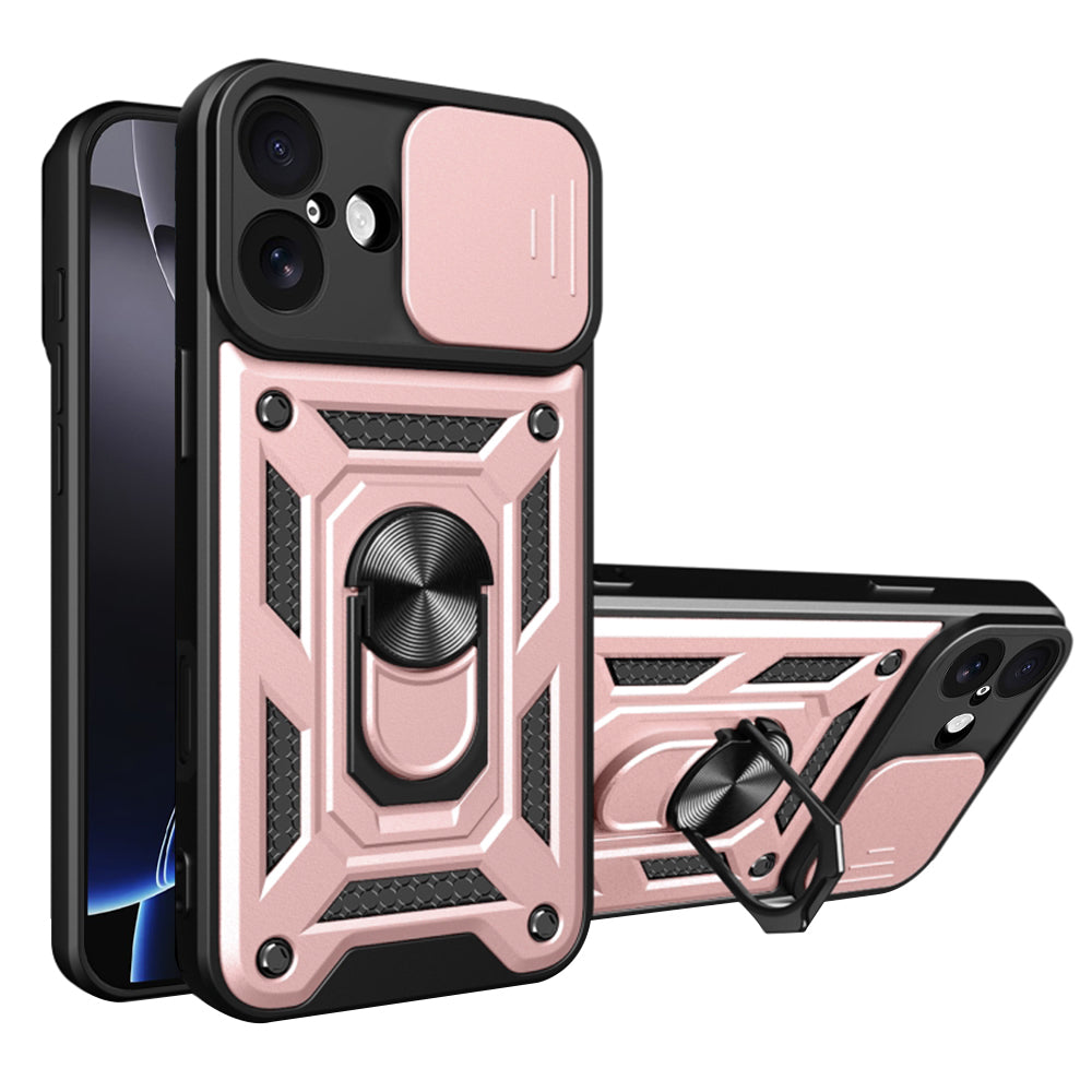 Skyddsfodral för Apple iPhone 17, Techsuit, CamShield, Rosa