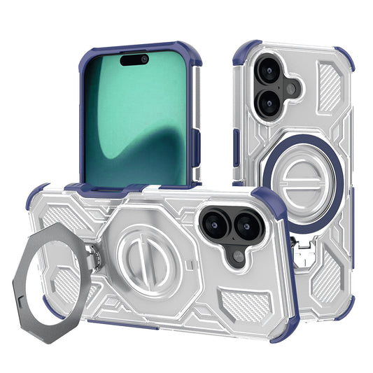 Skyddsfodral för Apple iPhone 17, Techsuit, Carbon Shield Pro, Blå