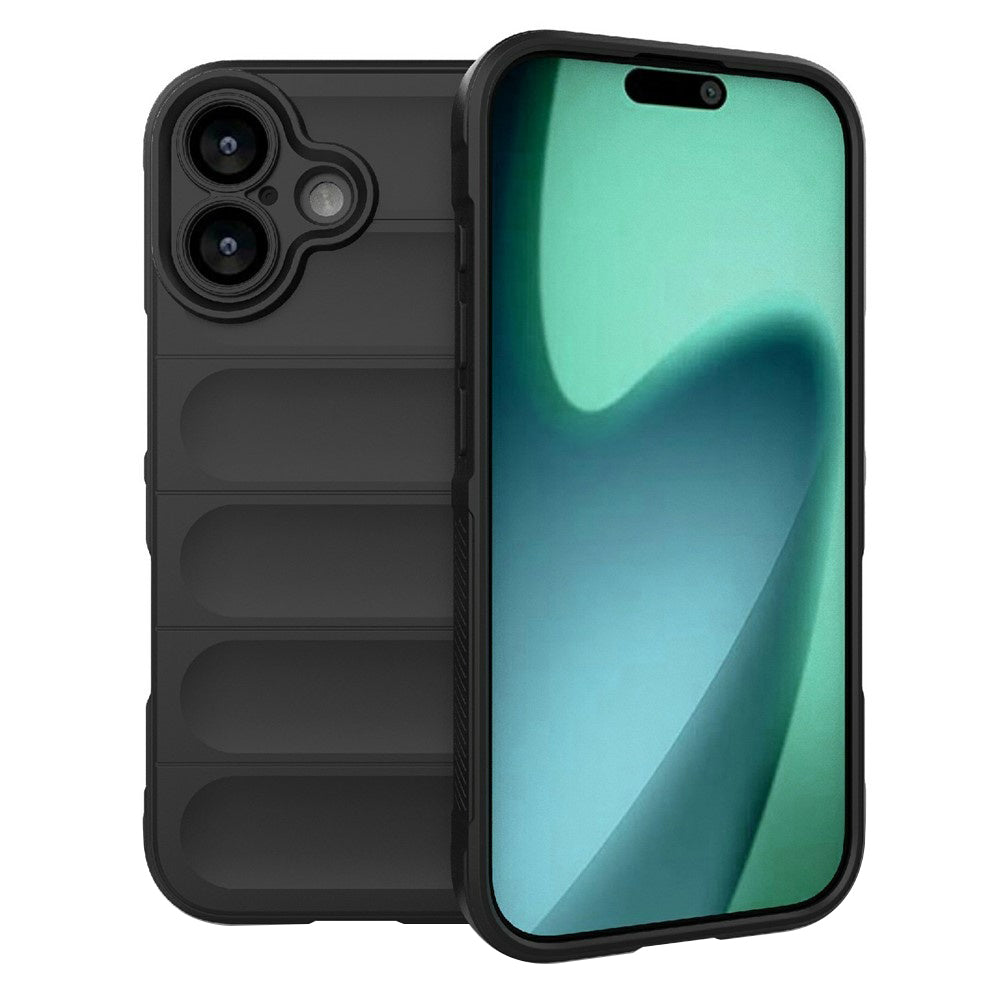Skyddsfodral för Apple iPhone 17, Techsuit, Magic Shield, Svart