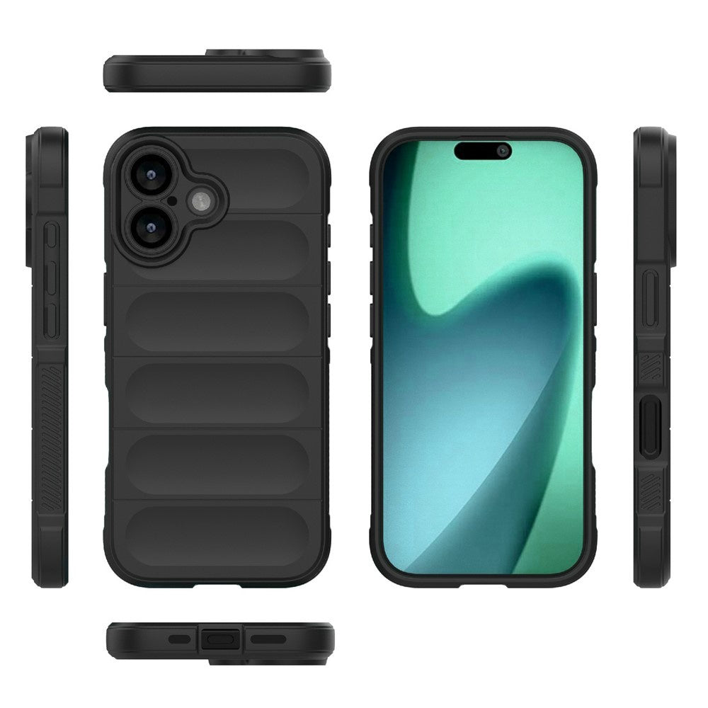Skyddsfodral för Apple iPhone 17, Techsuit, Magic Shield, Svart