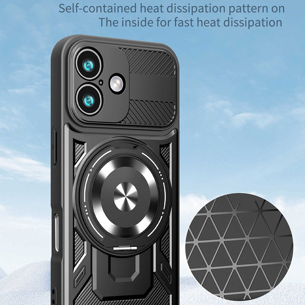 Skyddsfodral för Apple iPhone 17, Techsuit, RuggedCam, Blå