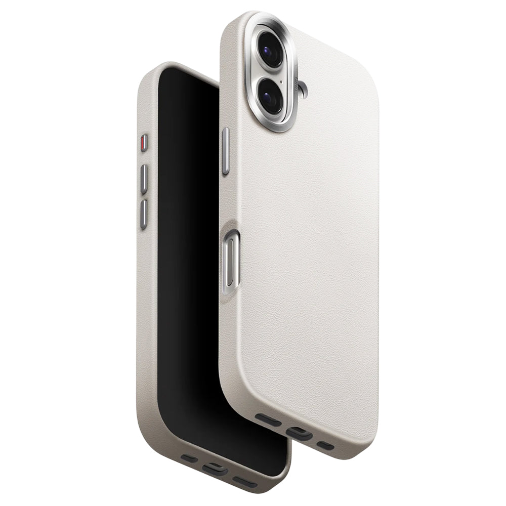 Fodral för Apple iPhone 17, UNIQ, Lyden Leatherette, Grå