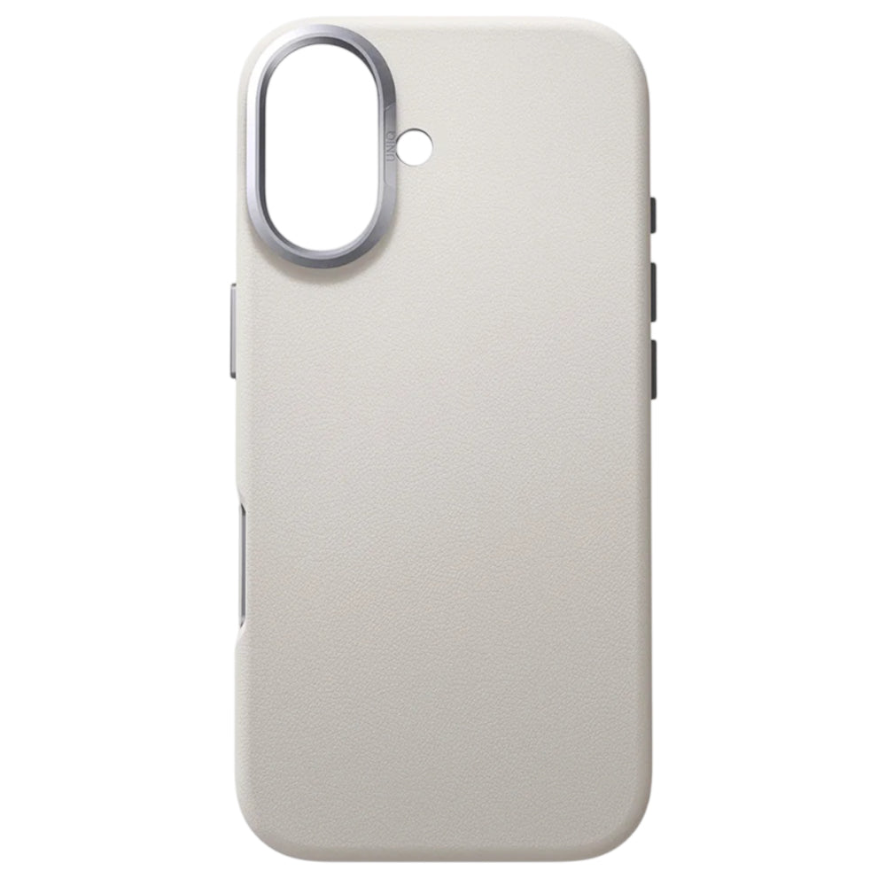 Fodral för Apple iPhone 17, UNIQ, Lyden Leatherette, Grå