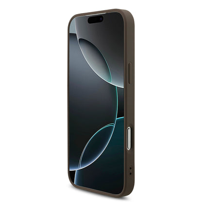 Fodral för Apple iPhone 18 Pro / 17 Pro, Guess, 4G Big Logo, Brun