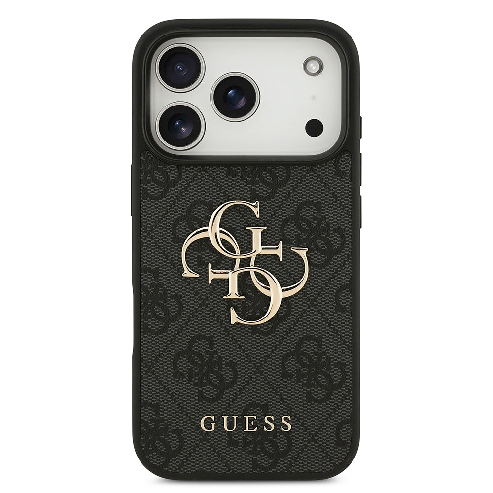 Fodral för Apple iPhone 18 Pro / 17 Pro, Guess, 4G Big Logo, Svart