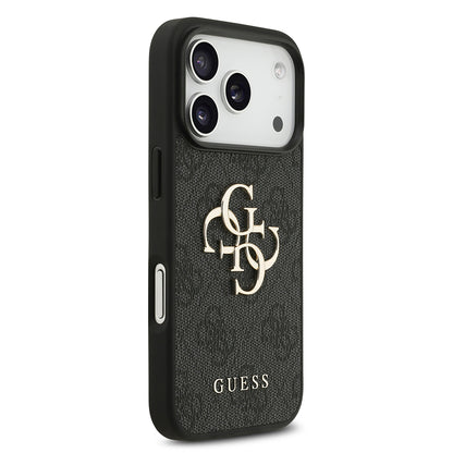 Fodral för Apple iPhone 18 Pro / 17 Pro, Guess, 4G Big Logo, Svart