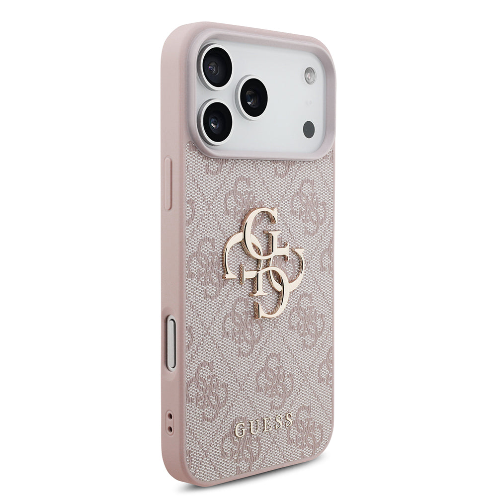 Fodral för Apple iPhone 18 Pro / 17 Pro, Guess, 4G Big Logo, Rosa
