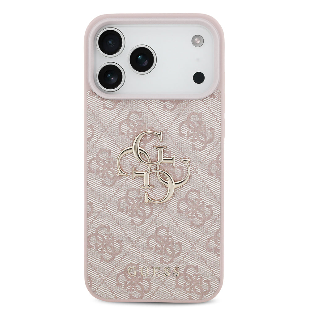 Fodral för Apple iPhone 18 Pro / 17 Pro, Guess, 4G Big Logo, Rosa