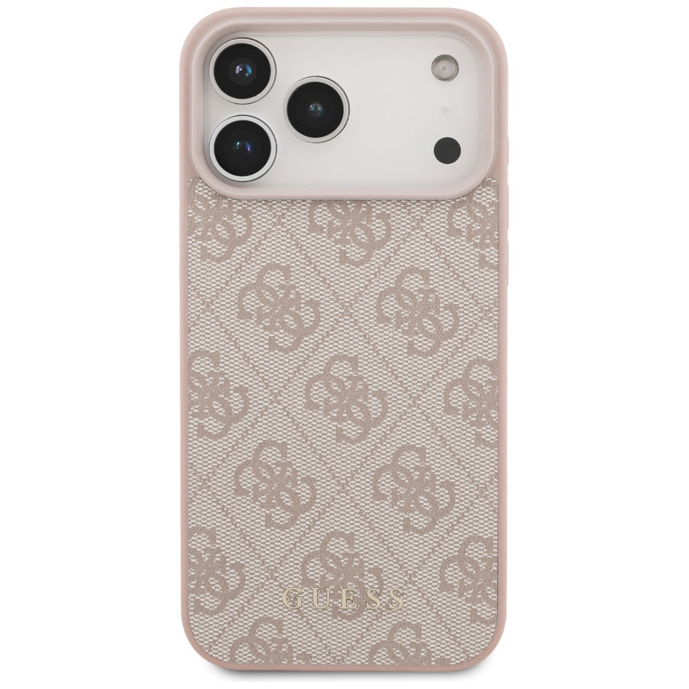 Fodral för Apple iPhone 18 Pro / 17 Pro, Guess, 4G Classic Logo, Rosa