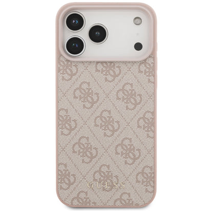 Fodral för Apple iPhone 18 Pro / 17 Pro, Guess, 4G Classic Logo, Rosa