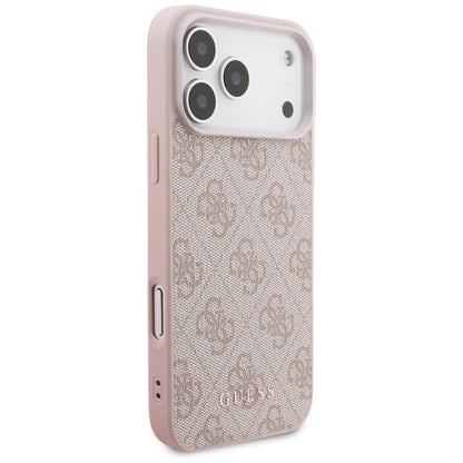 Fodral för Apple iPhone 18 Pro / 17 Pro, Guess, 4G Classic Logo, Rosa
