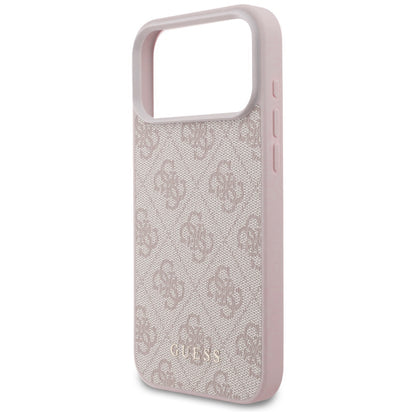 Fodral för Apple iPhone 18 Pro / 17 Pro, Guess, 4G Classic Logo, Rosa