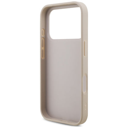 Fodral för Apple iPhone 18 Pro / 17 Pro, Guess, 4G Classic Logo med rem, Rosa