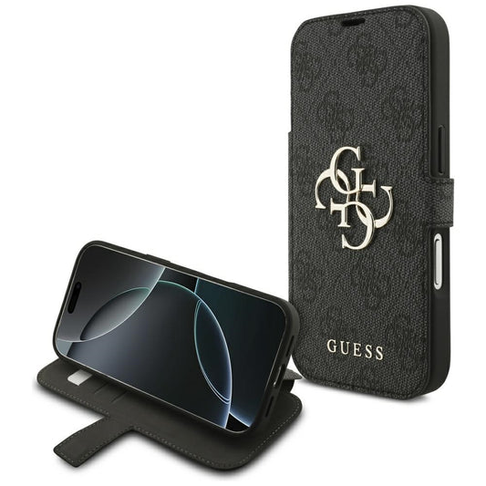 Fodral för Apple iPhone 18 Pro / 17 Pro, Guess, 4G Metallogo, Svart