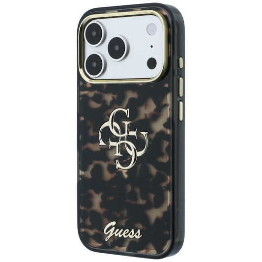 Fodral för Apple iPhone 18 Pro / 17 Pro, Guess, IML 4G Metal Script, Brun