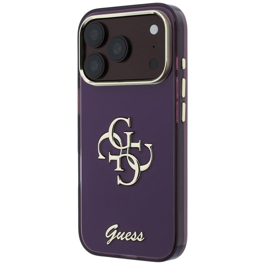 Fodral för Apple iPhone 18 Pro / 17 Pro, Guess, IML 4G Metal Script, Vinröd