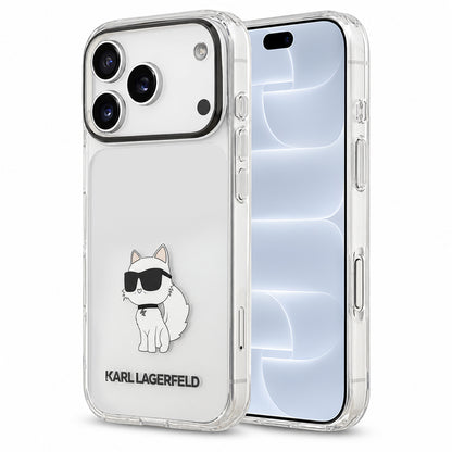 Skal till Apple iPhone 18 Pro / 17 Pro, Karl Lagerfeld, IML Choupette NFT, transparent