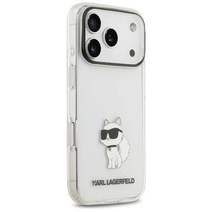 Skal till Apple iPhone 18 Pro / 17 Pro, Karl Lagerfeld, IML Choupette NFT, transparent