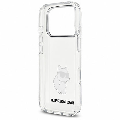 Skal till Apple iPhone 18 Pro / 17 Pro, Karl Lagerfeld, IML Choupette NFT, transparent