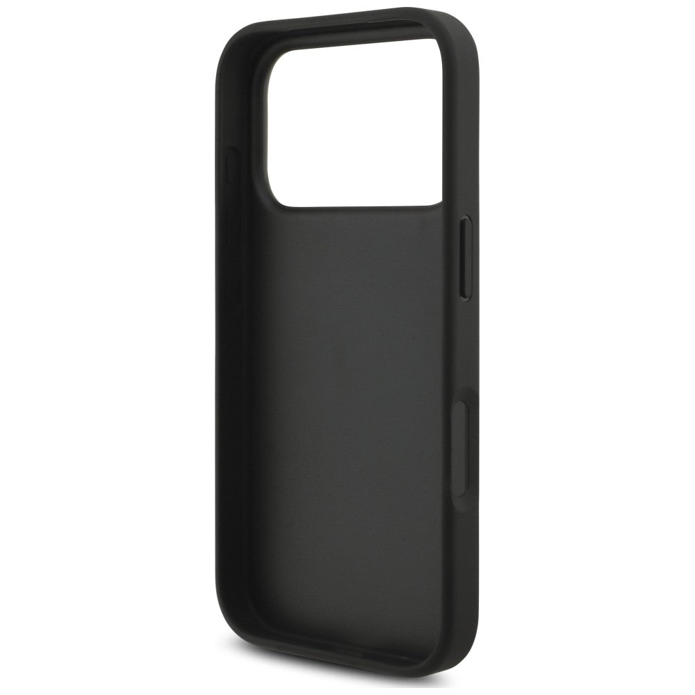 Fodral för Apple iPhone 18 Pro / 17 Pro, Karl Lagerfeld, Saffiano Mono Patch Choupette, svart